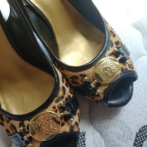 Anne Klein Leopard heels